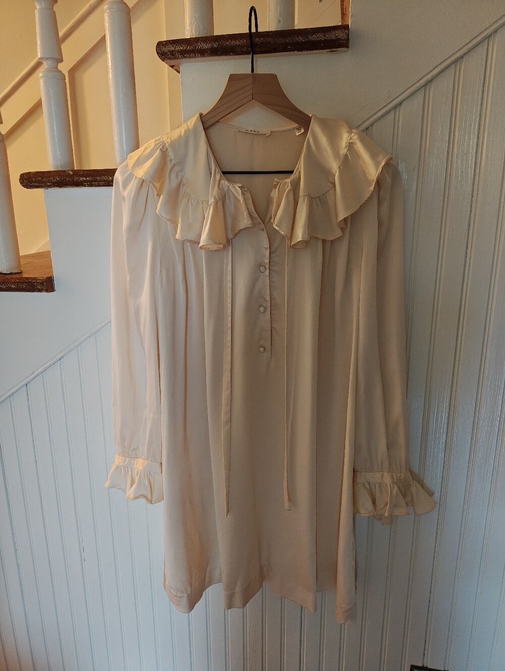 Doen Cream Silk Dress NWOT
